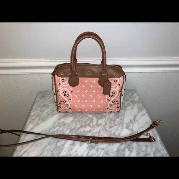COACH PURSE IN BUTTERFLY BANDANA PRINT